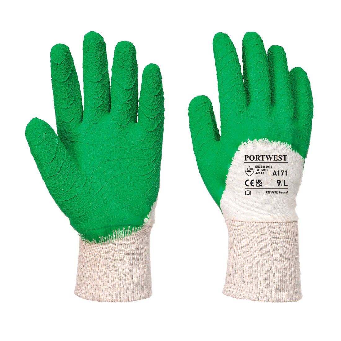 A171 - Latex Open Back Crinkle Glove