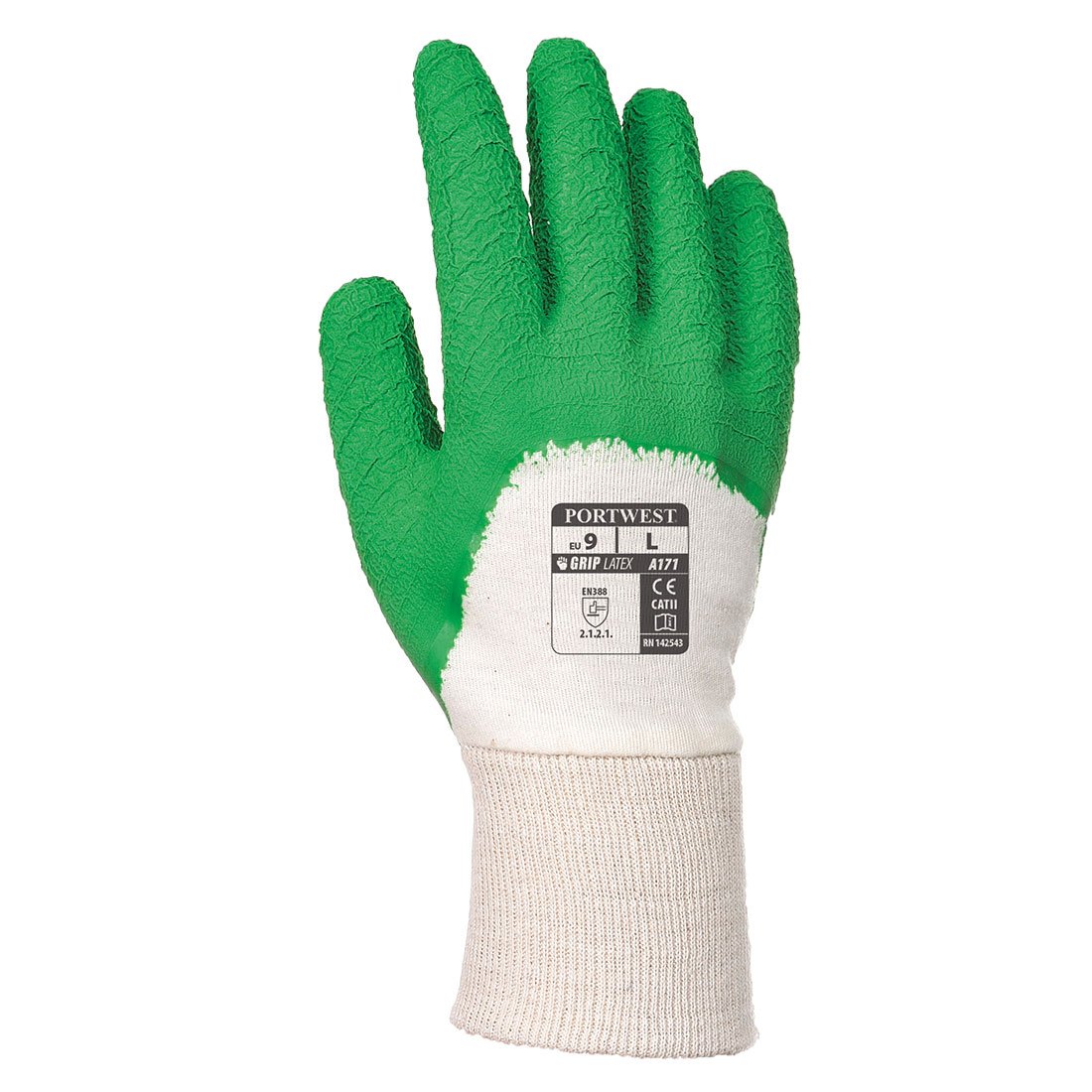 A171 - Latex Open Back Crinkle Glove