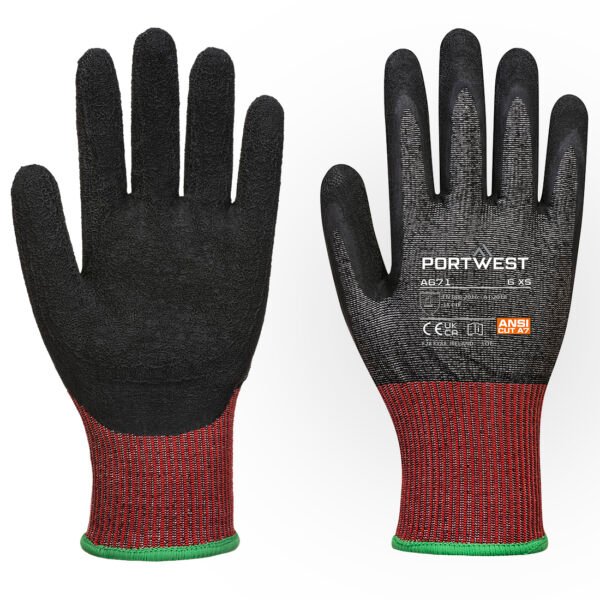 A671 - CS Cut F13 Latex Glove Black