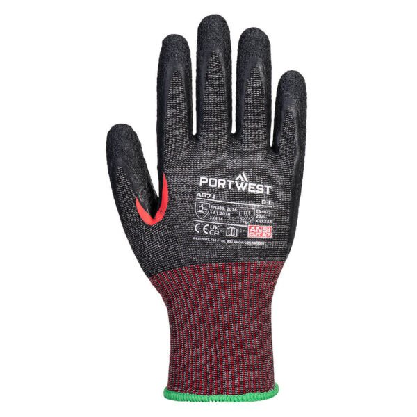 A671 - CS Cut F13 Latex Glove Black