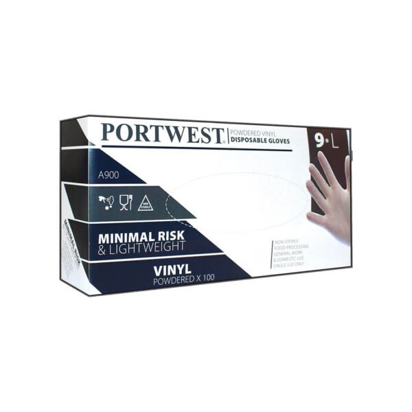 A900 - Powdered Vinyl Disposable Glove (Pk100)