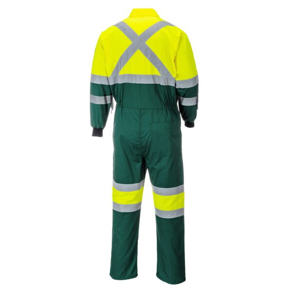 E052 - Hi-Vis X Back Contrast Coverall