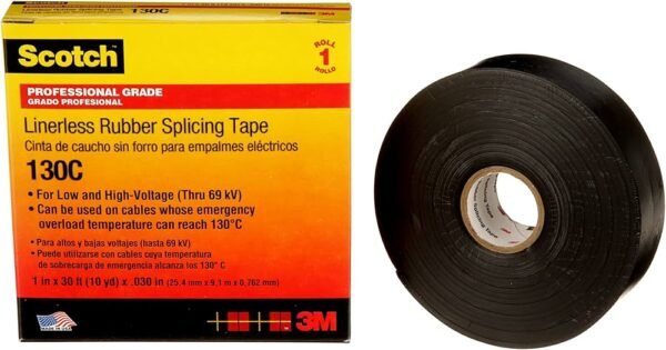 3M Scotch® Linerless Rubber Splicing Tape 130C