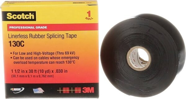 3M Scotch® Linerless Rubber Splicing Tape 130C