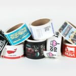 Modern Square Roll Labels For Brand Identity