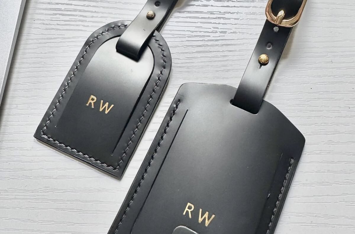 custom leather tags