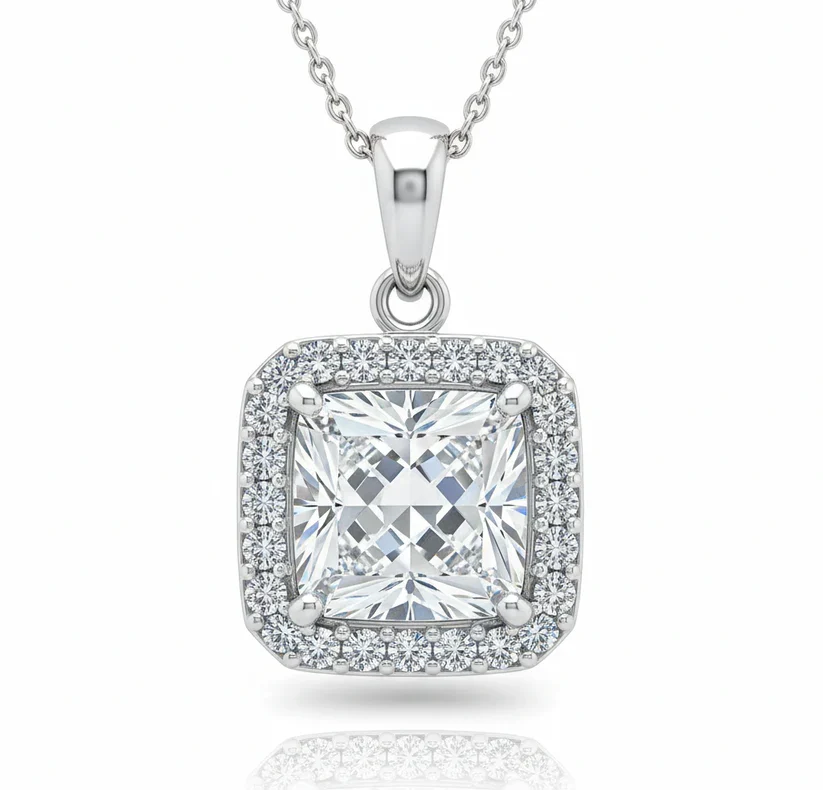 moissanite pendant necklace