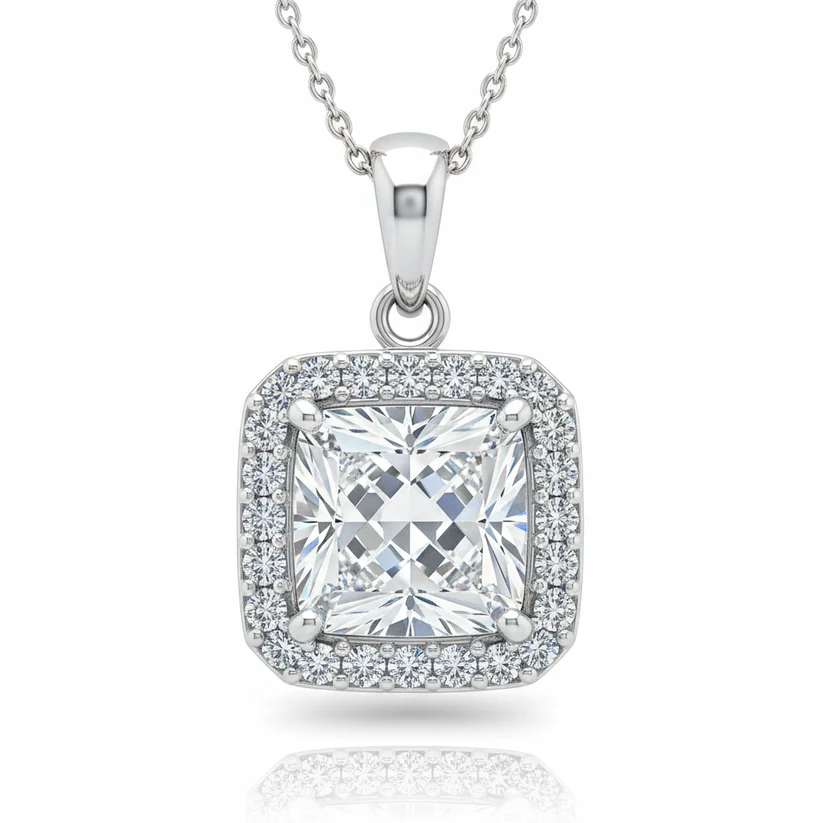 moissanite pendant necklace