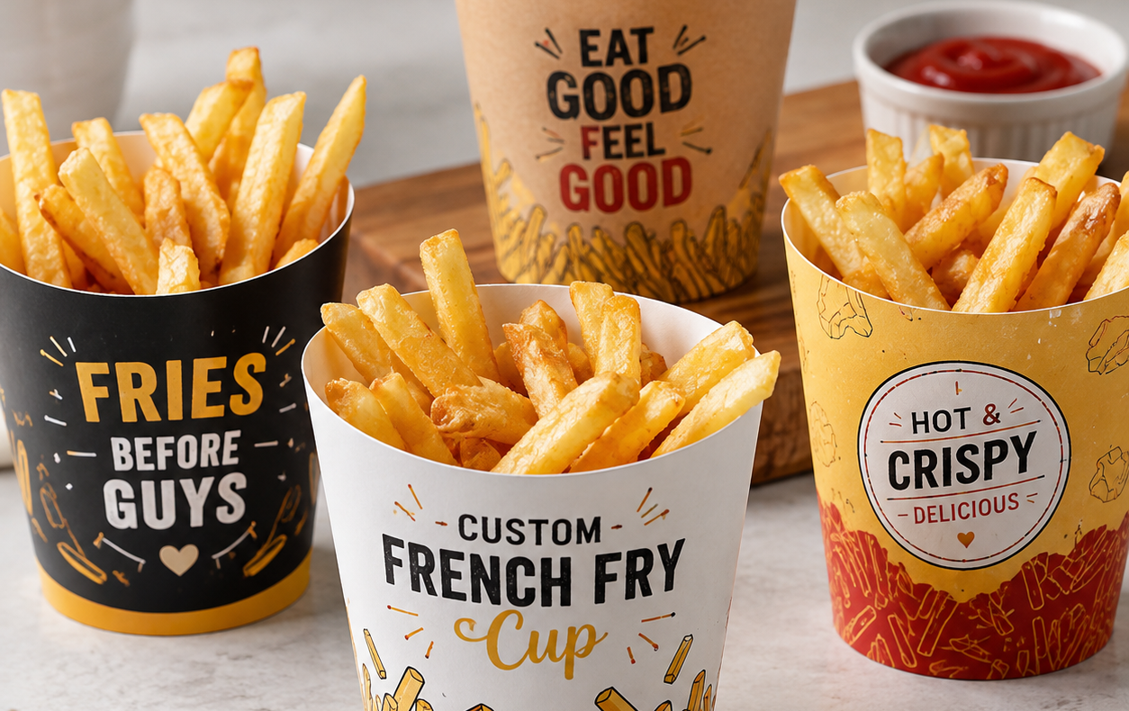 Custom French fry cups